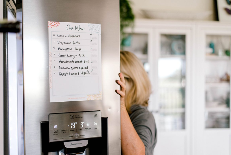 magnetic meal planners for fridge