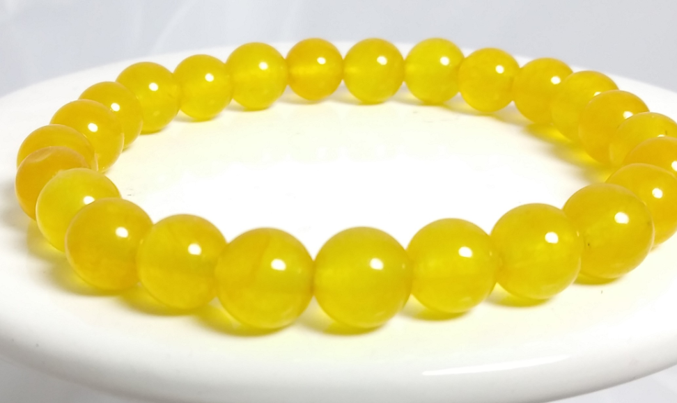 yellow jade bracelet